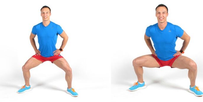 Plie squats will help increase a man's potential effectively